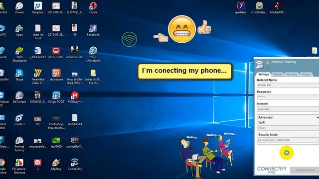 (How to) share WiFi to phone on computer for Windows 10, 2015 смотреть онлайн