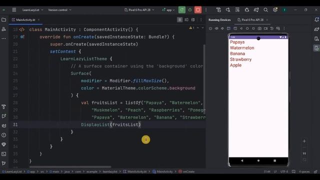 List, Lazy Column, Lazy Row in Jetpack Compose using Kotlin | Android Studio смотреть онлайн