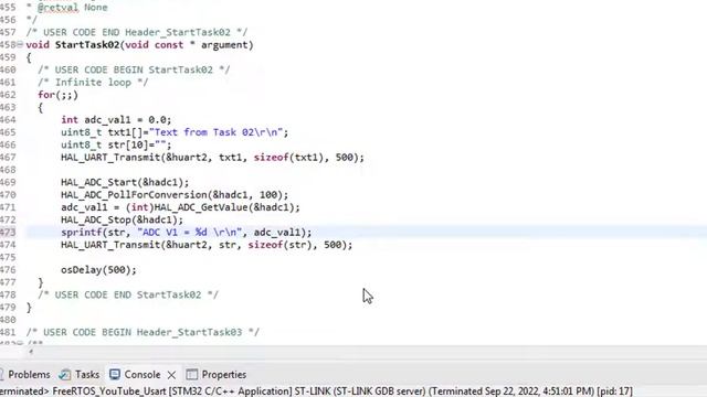 STM32 FreeRTOS ADC Example Using STM32 Cube IDE  | ST32 ADC Polling Example |  Adc Multi Channel