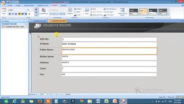 C-8 | How to Create Form in MS Access Using Form Button | Data Entry Form in MS Access смотреть онлайн