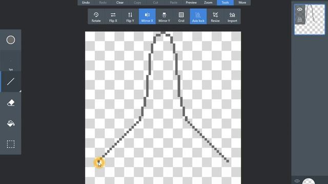 Pixel Art Studio symmetrical drawing смотреть онлайн