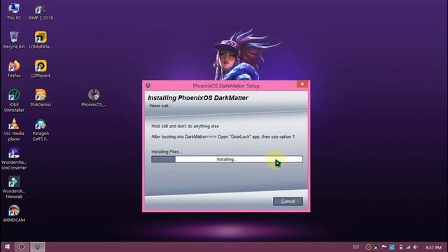 How To Easily Install Phoenix OS Darkmatter In Windows Using Exe Installer