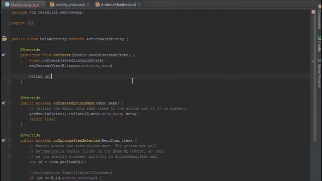 Android WebView Tutorial Android Studio смотреть онлайн