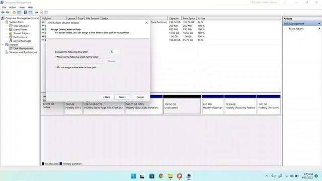 How to create disk partition | How to merge 2 disk partition - Windows 10 | Windows 11 смотреть онлайн