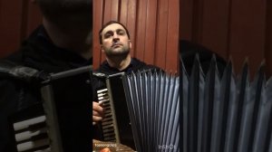 Даргинская песня на аккордеоне,  живой голос 01