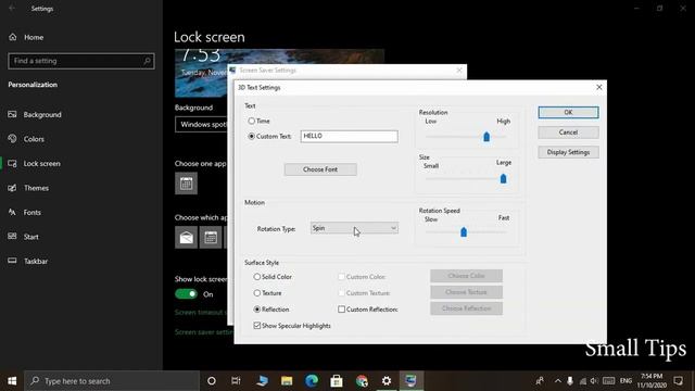 How to Customize Screensaver on Windows 10 (3D Text, Ribbons, Bubbles) смотреть онлайн