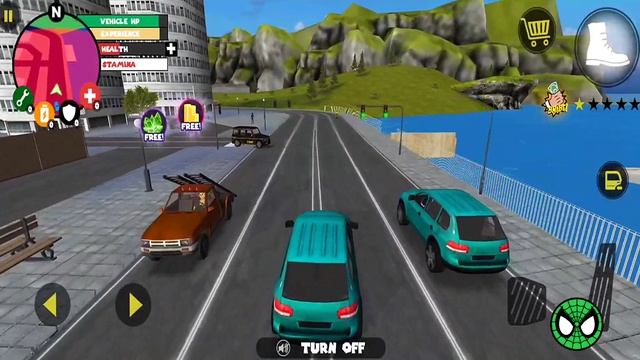 Spiderman Stickman Rope Hero Vegas Crime City Gameplay #2- Android Gameplay