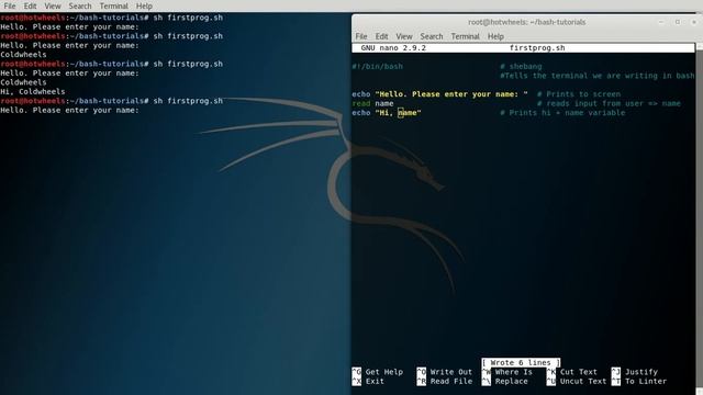 Intro to bash (Input and Output) смотреть онлайн