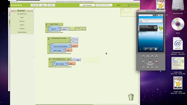 Spaceship shooting animation in App Inventor Android App смотреть онлайн