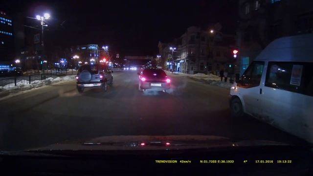 TrendVision MR-710GP Тест ночное видео нов.прош. 14.1.16 смотреть онлайн