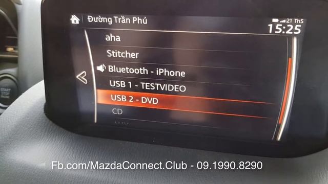Hướng Dẫn Sử Dụng Màn Hình Mazda Connect Khi Xem Video