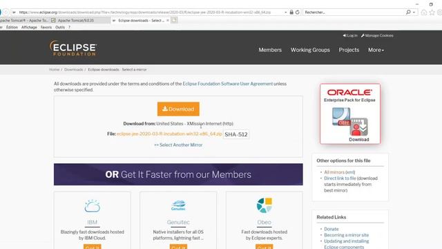 Installing Eclipse and Tomcat and Connecting Tomcat to Eclipse смотреть онлайн