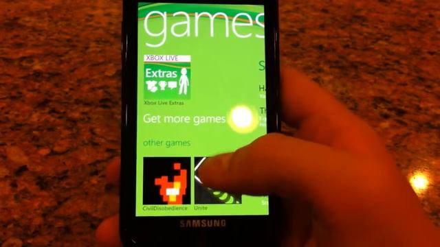 Windows Phone 7 Games Hub смотреть онлайн