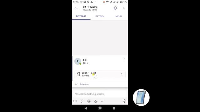 15 Microsoft Teams - Dateiablage: Dateien hoch und runterladen (Android) für Grundschüler смотреть онлайн