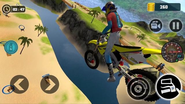 Extreme Motocross Dirt Bike stunt beach Driving #1 - Motorbike Racing Moto Android IOS Gameplay смотреть онлайн