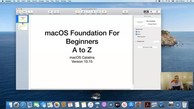 Apple MacOS Foundation For Beginners | MacOS Catalina | Version 10.15