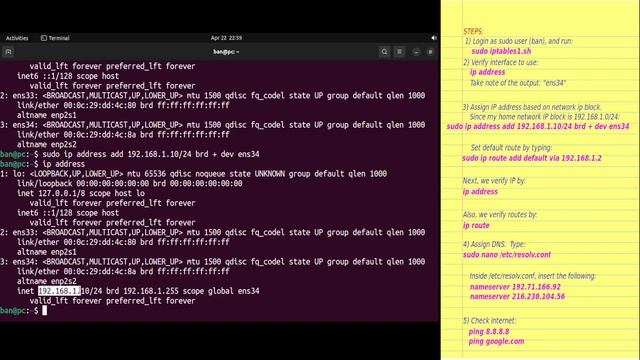 Part 3: How I connect to Internet via Linux terminal, after installing Ubuntu 22 смотреть онлайн