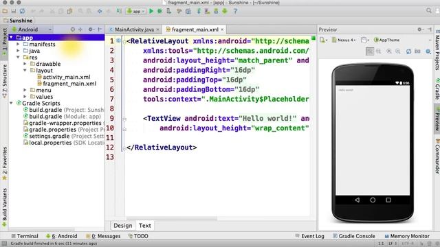 Finish Creating a New Project - Developing Android Apps смотреть онлайн