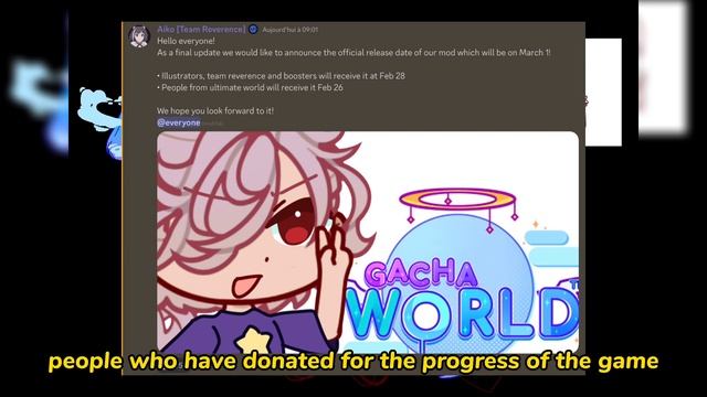 Gacha World Mod is coming soon! (Release date + Art competition) ✨ смотреть онлайн