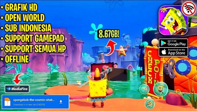 Game SpongeBob The Cosmic Shake di Android Offline Terbaru 2024 смотреть онлайн