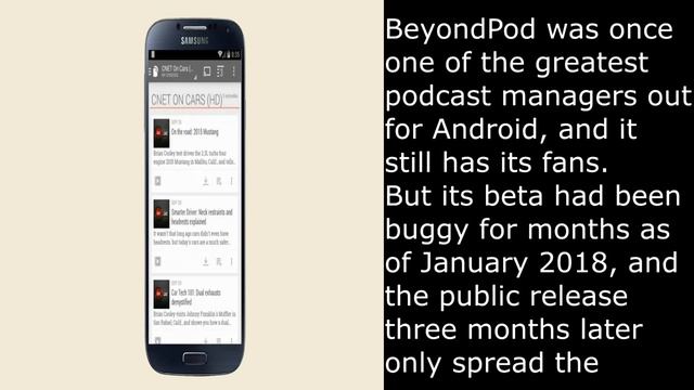 BeyondPod Podcast Manager has been removed from Android Auto, but a fix is in the works смотреть онлайн