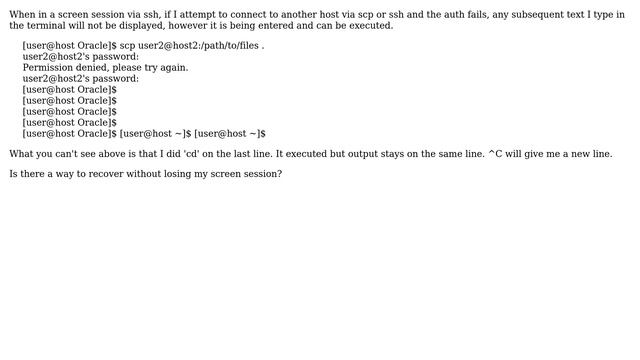Unix & Linux: Screen, remote login failure, and disappearing text смотреть онлайн