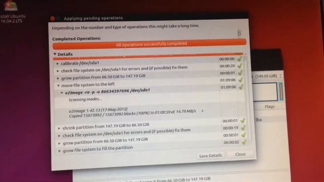 Growing and Repairing EXT4 GRUB2 Partition in Ubuntu with GParted смотреть онлайн