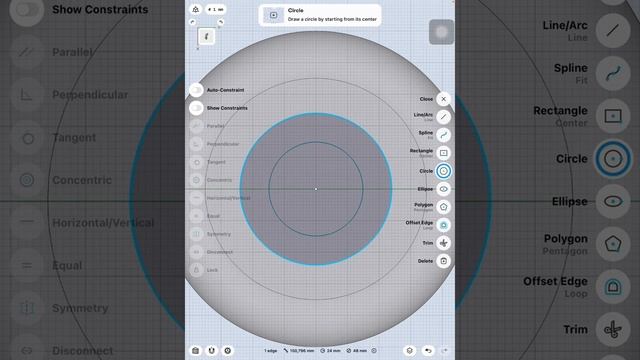 How to draw car wheel by Shapr 3D смотреть онлайн
