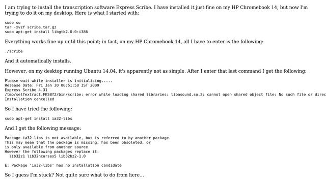 "libasound.so.2: cannot open shared object file: No such file or directory" смотреть онлайн