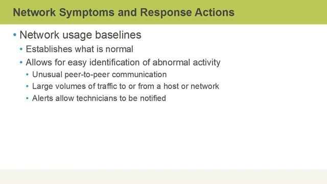 Network Symptoms and Response Actions смотреть онлайн