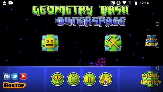 Geometry Dash Outerspace - uma novo geometry dash - uma nova fan game смотреть онлайн
