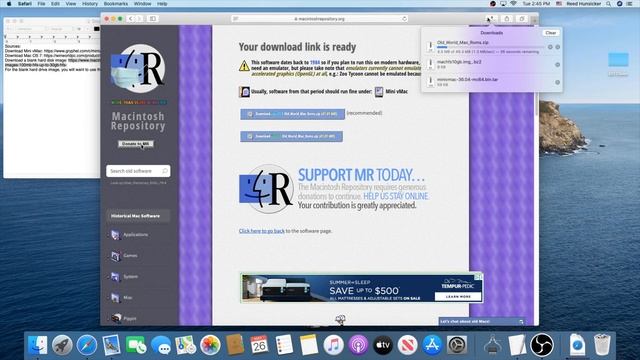 How to use Mini vMac to Emulate Mac OS 7.0 on Mac OS X смотреть онлайн