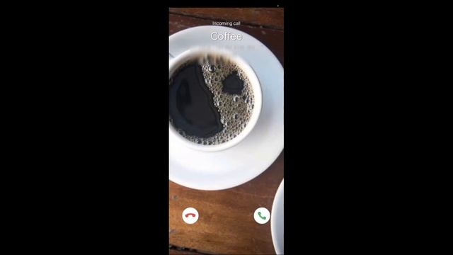 Triple Coffee incoming call screen смотреть онлайн
