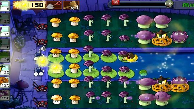 Plants vs. Zombies - Gameplay Walkthrough Part21 - Survival Fog (iOS,Android) смотреть онлайн