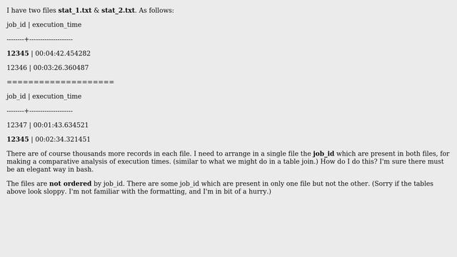 Unix & Linux: Combine two files having same format based on values of a specific column смотреть онлайн