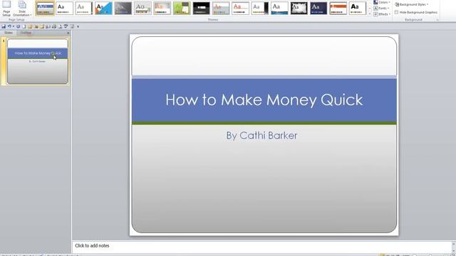 Microsoft PowerPoint 2010 Video 9 Page Setup смотреть онлайн