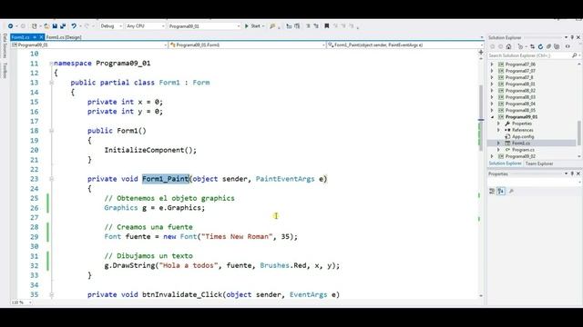 Programación Windows Forms C# 55 --- GDI+ II, Evento Paint смотреть онлайн