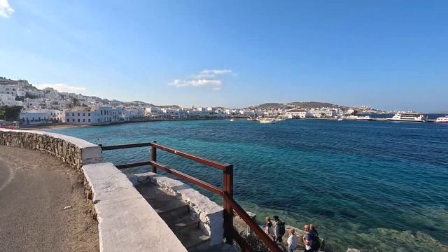 Mykonos Greece 🇬🇷🌞 Morning Walk - October 2022 - 4K смотреть онлайн