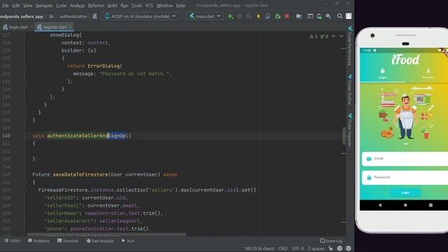 Flutter Save Data to Firestore - iOS & Android Food Delivery App - Restaurant App - Uber Eats Clone смотреть онлайн