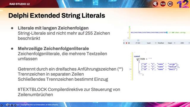 Embarcadero Live Webinar - Vorstellung RAD Studio 12 смотреть онлайн