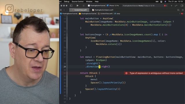 How To Create A Floating Button On IOS