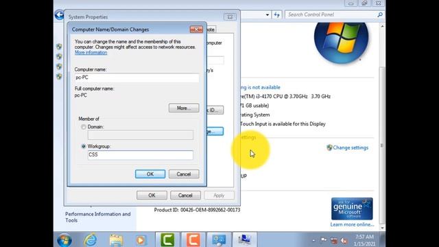 How to configure a Workgroup in windows 7 - CSS COC 2 смотреть онлайн