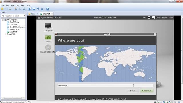 How To Install LinuxMint 12 on VMWare Workstation 9 (HD) смотреть онлайн