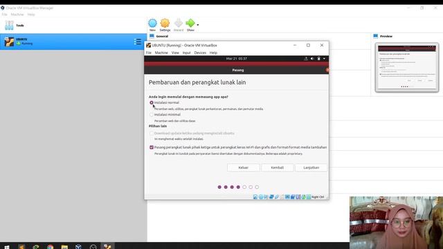 Instalas Linux Ubuntu LTS 20.04.2.0 (Menggunakan Virtual Box). смотреть онлайн