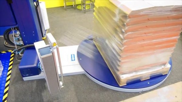 Паллетоупаковщик с вращающейся платформой | ROBOPAC TECHNOPLAT