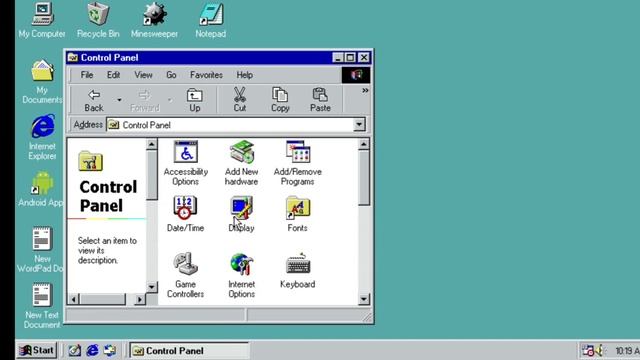 How to change the wallpaper in Windows 98 смотреть онлайн