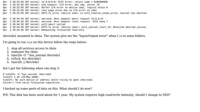 DevOps & SysAdmins: tune2fs: No such device or address while trying to open /dev/sda1? смотреть онлайн