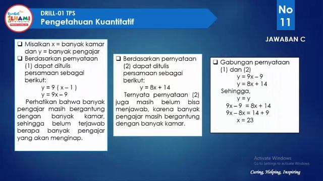 PEMBAHASAN TPS - Pengetahuan Kuantitatif (PAKET 1) смотреть онлайн
