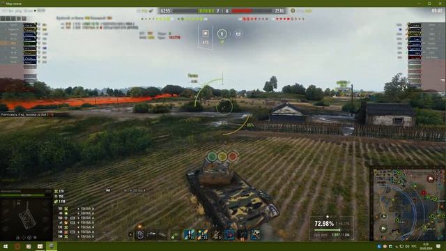 Танковый бой на ЛТТБ 8 уровня. Карта ЛАЙВ ОКС. Отличный бой. смотреть онлайн